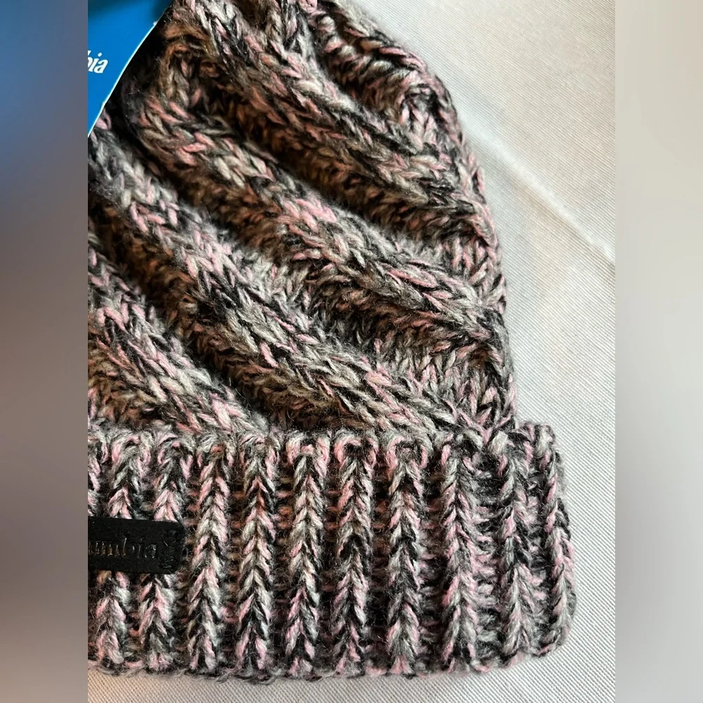 Columbia Girls Bundle Up Beanie Knit Fleece Lined Winter Hat Youth